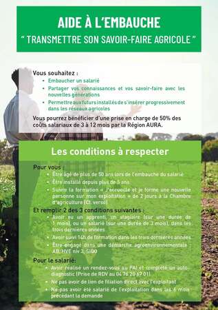 Photo de l'actualit� Aides � l'embauche pour transmission